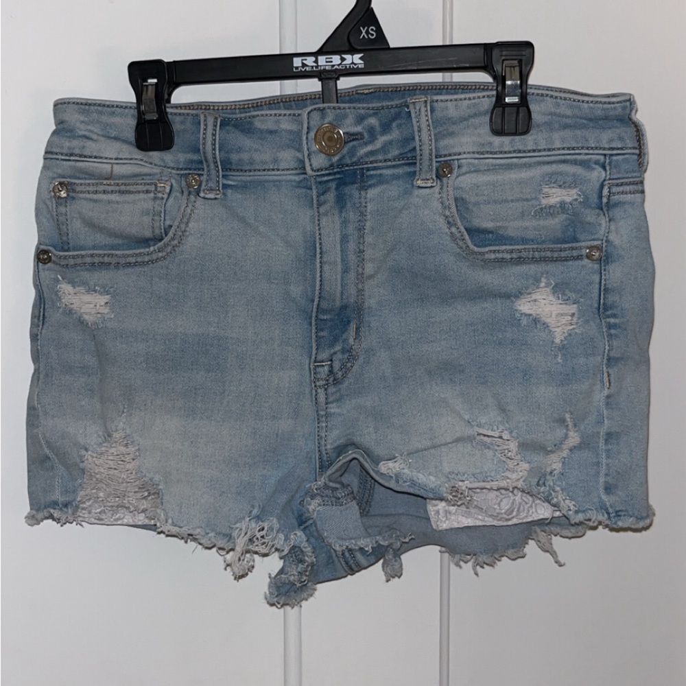 AE peekaboo lace shorts
